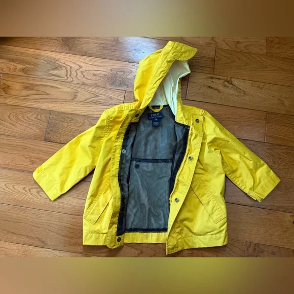 Polo Ralph Lauren Toddler Yellow Rain Jacket - Picture 2 of 7
